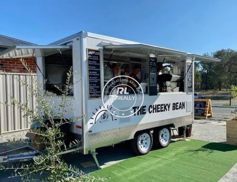 Imbisswagen Foodtruck Trailer Mobile Coffee Juice Drink Beer Bar Trailer Ice Cream Food Truck with Full Kitchen Equipment