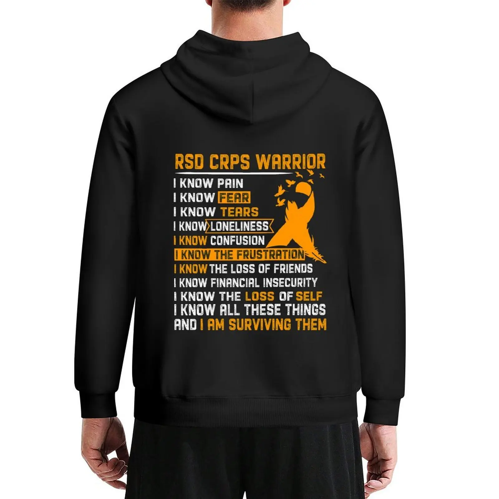 

I Am RSD CRPS Warrior, I Know All These Things and I Am Surviving Them Hoodie aesthetic clothing hoodie graphic