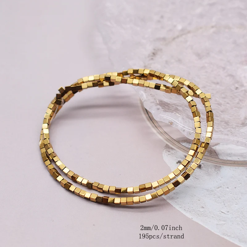 Überzug Gold Farbe Retention Natürliche Hämatit Stein Spacer Lose Perlen Für Schmuck Machen Diy Armbänder Finden