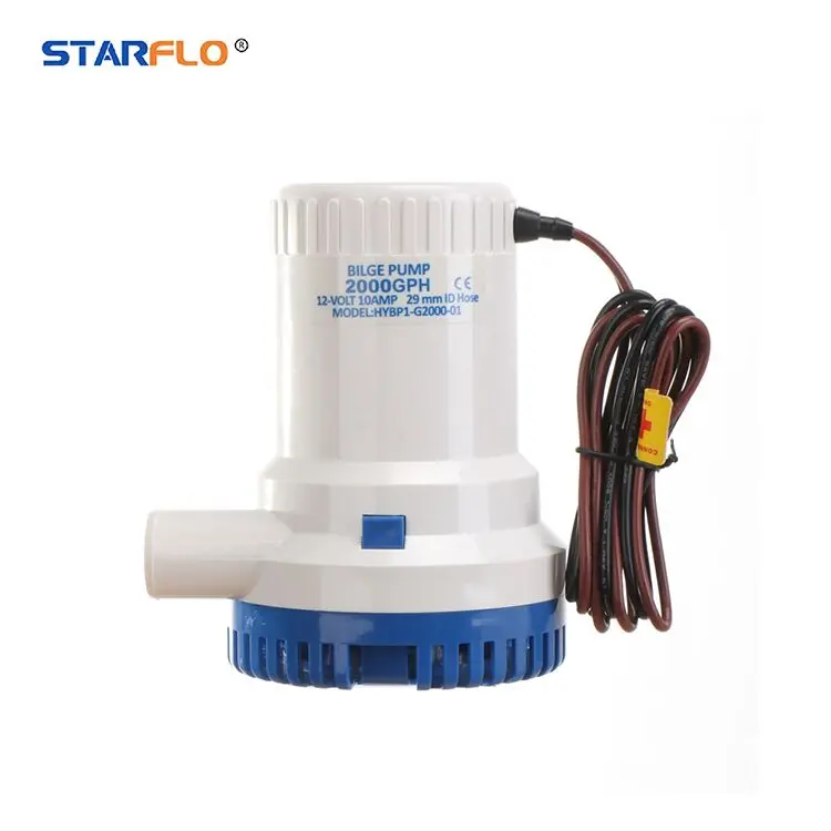 

STARFLO 2000GPH 6M 24-вольтовый промышленный погружной насос для водной лодки, морские неавтоматические цены, трюмный трюмный насос