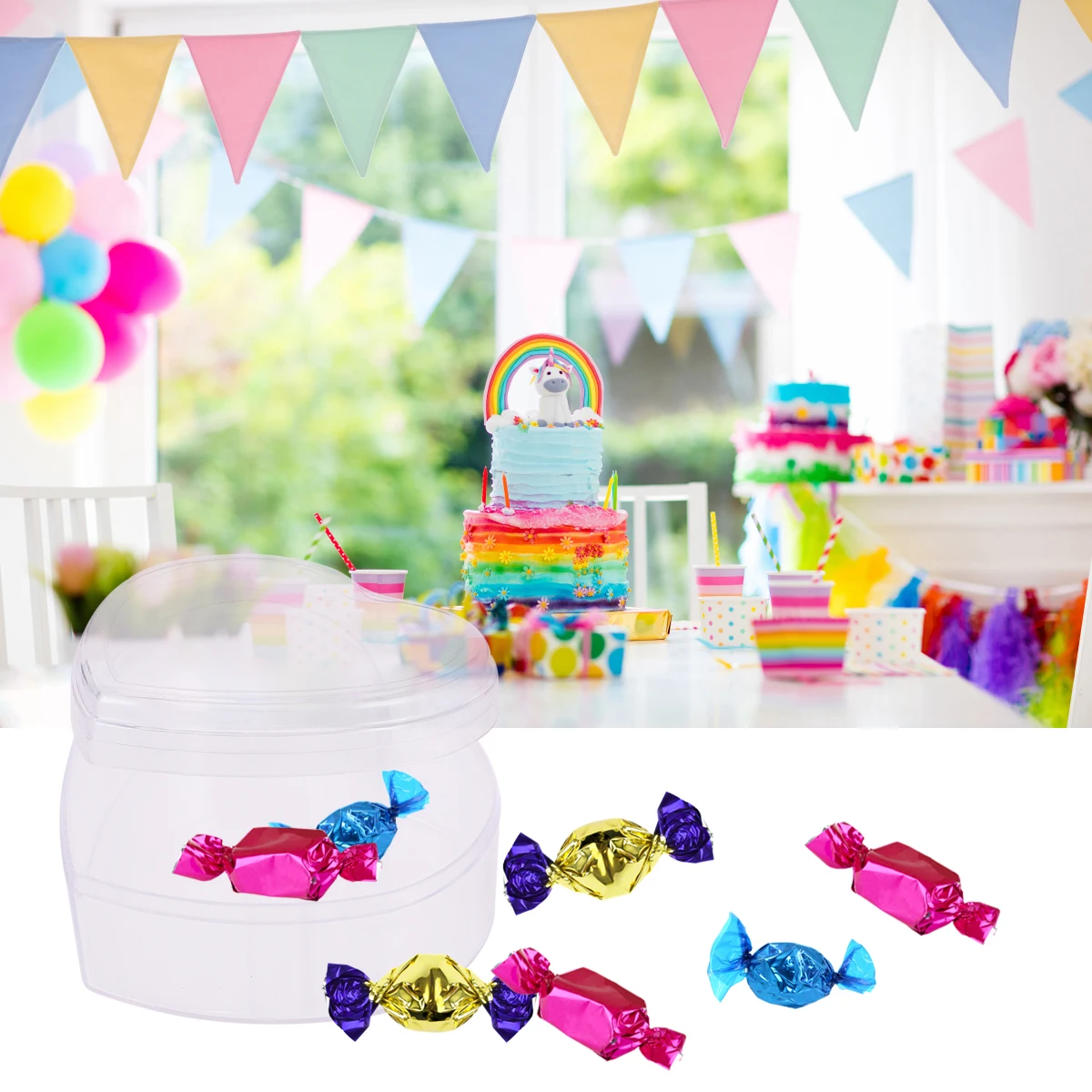 

6 Pcs Heart Shaped Gift Box Party Treat Boxes Candy Favors with Lids Small Birthday Love