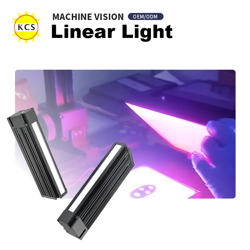 KCS Machine Vision Line Scan Light LED Linear Light DC Industrial Light LED Lighting Optical Lamps Optional Fan Or Fanless