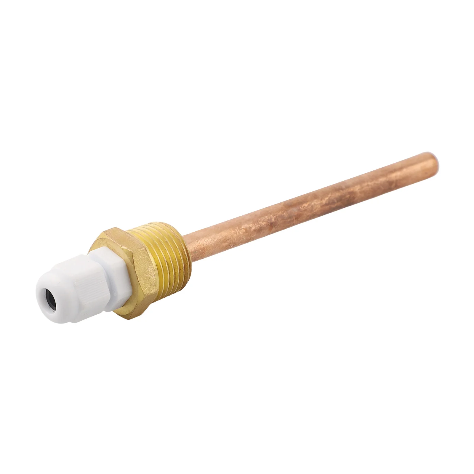 サーモウェル-温度センサー用真ちゅう,保護シェル,太陽光発電,付属品,ネジ1,2g,42〜300mm