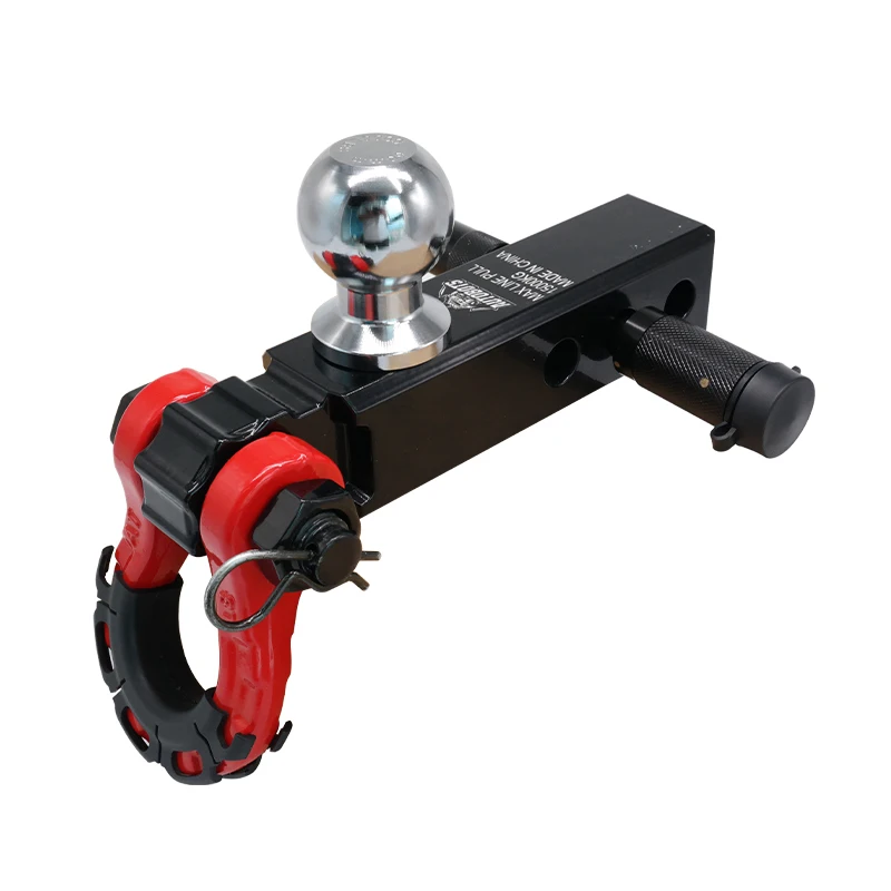 

8Ton Towing shackle 53000lbs Breaking Strength 2 inch Hitch Receiver with 2-5/16" 2" 1-7/8" Hitch Ball