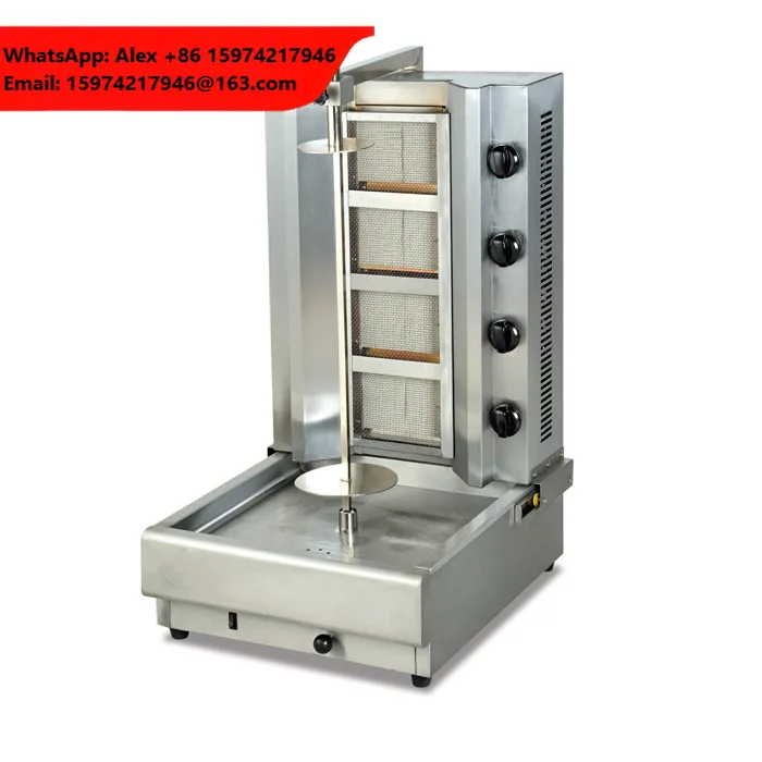 2018 China Manufacturing Automatic Gas Shawarma Machine With Best Price