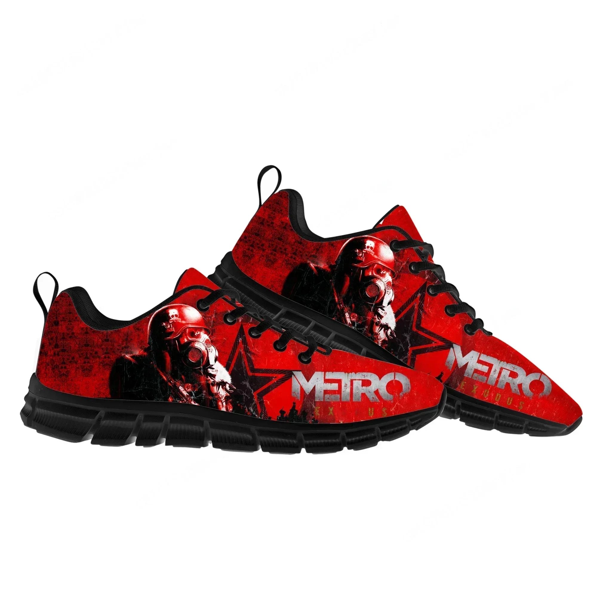 Metro Exodus Sports Shoes Cartoon Game Sneakers pour hommes et femmes, baskets à la mode, chaussures personnalisées