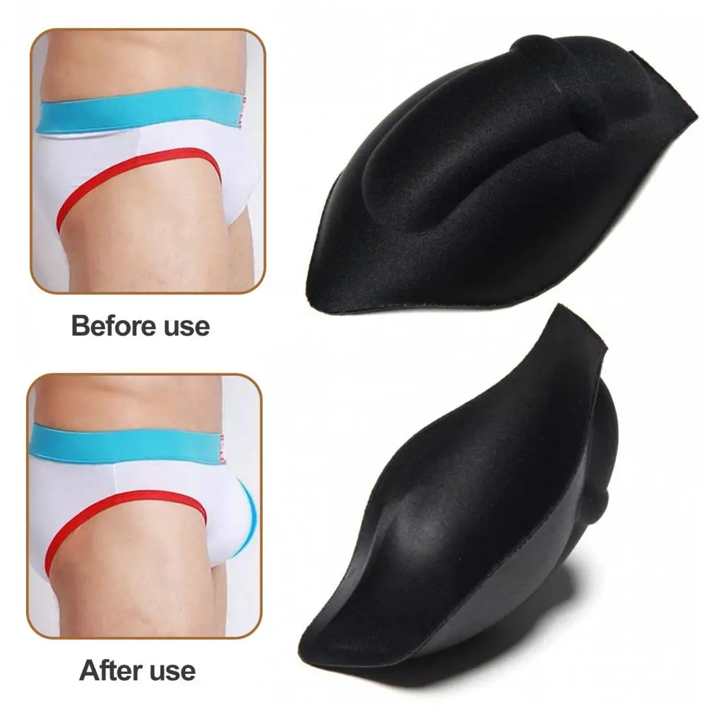 

Выпуклость Enhancer Нижнее белье Подкладка Enhance Bulge с мужским нижним бельем Push Up Cup Pad для плавок Боксеры Полный вид на каждый день