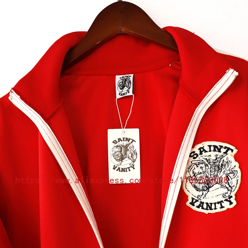 Hot New SAINT Men's Casual Track Jacket Full-Zip Striped Sleeve Streetwear Sports Coat Various Styles Delivery Leisure
