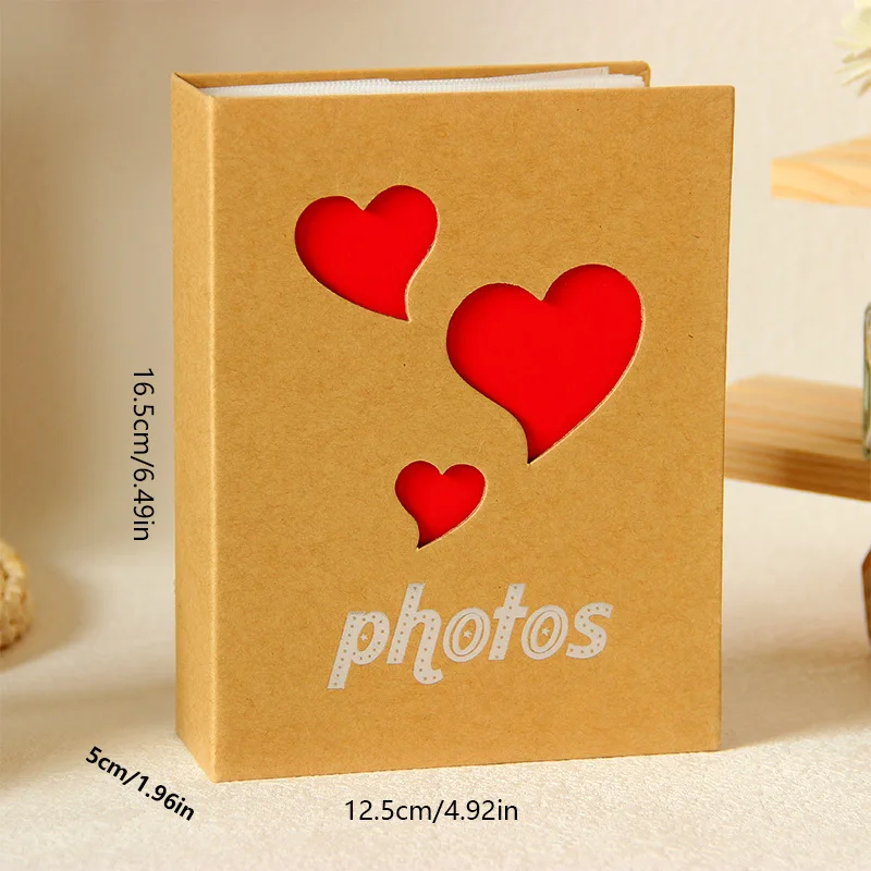 Kraft paper album, laminated pockets for 100 4×6