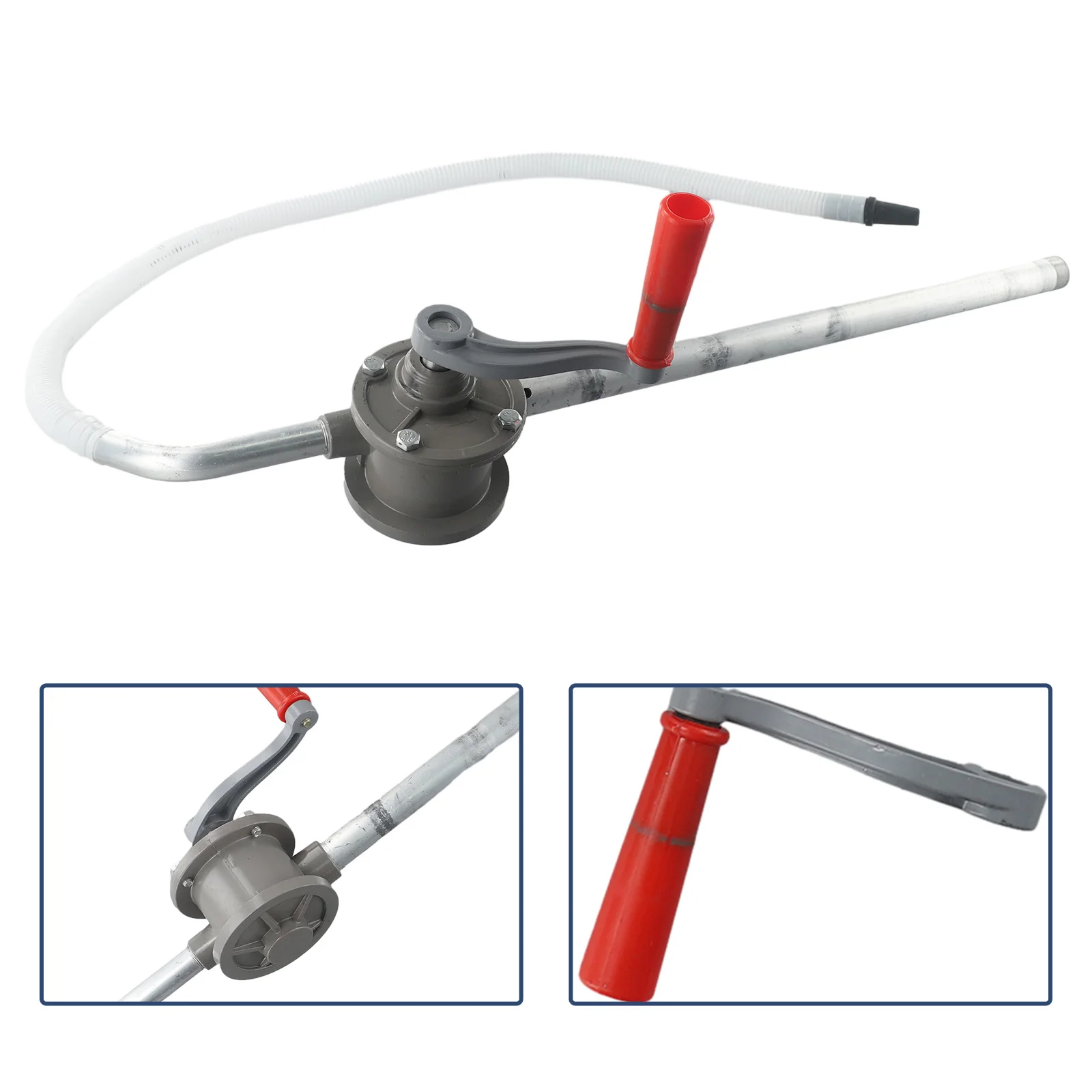 Hand Pump Crank Pump Oil Diesel Pumps Aluminum Transfers Crank Multimeters For Oil Drum Car Truck Heavy Light Oil Extraction