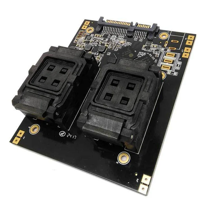 BGA316 Flip Cover Test Socket Test Seat SSD SM2258H Main Control Board One to Two Testing Fixtures