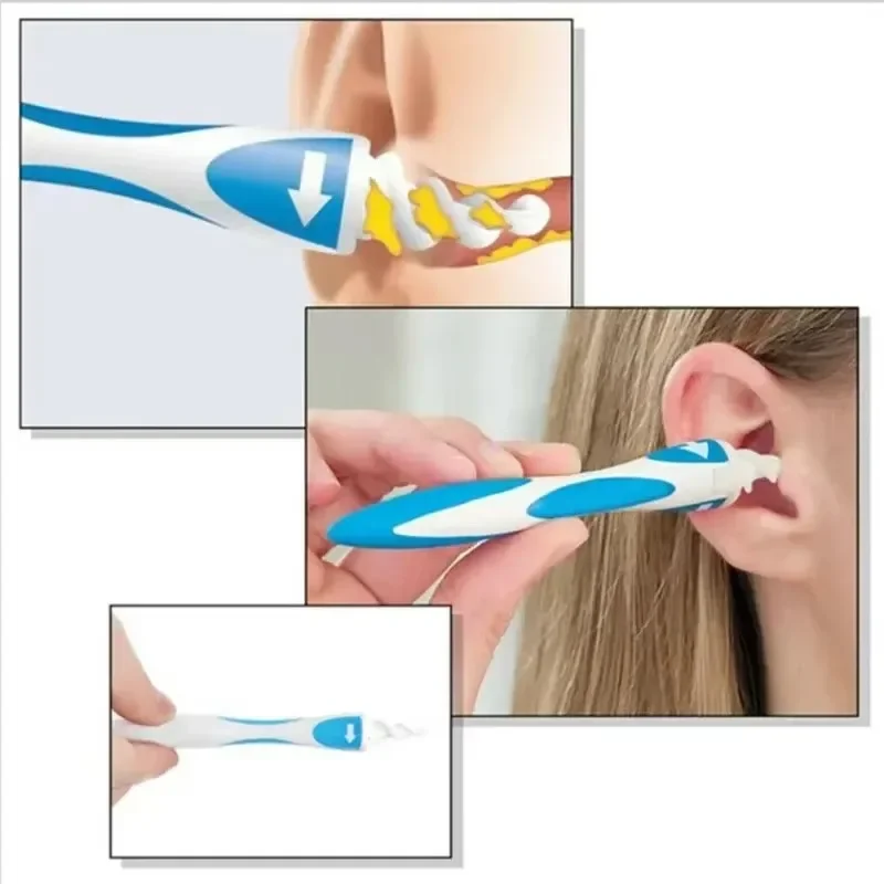 Kids Ear Cleaning Tool Ear Wax Remover Tool Ear Cleaner With Soft Silicone 16 Replacement Tips Simply To Grab Extract