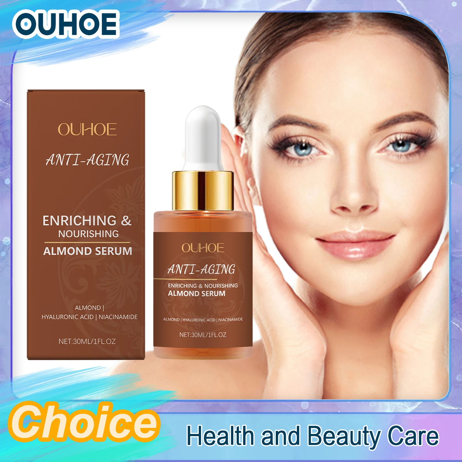 

Эссенция против морщин, антивозрастная, уменьшает тонкие линии, удаляет темные пятна, улучшает сухость, увлажняющая, осветляющая, подтягивающая сыворотка для лица