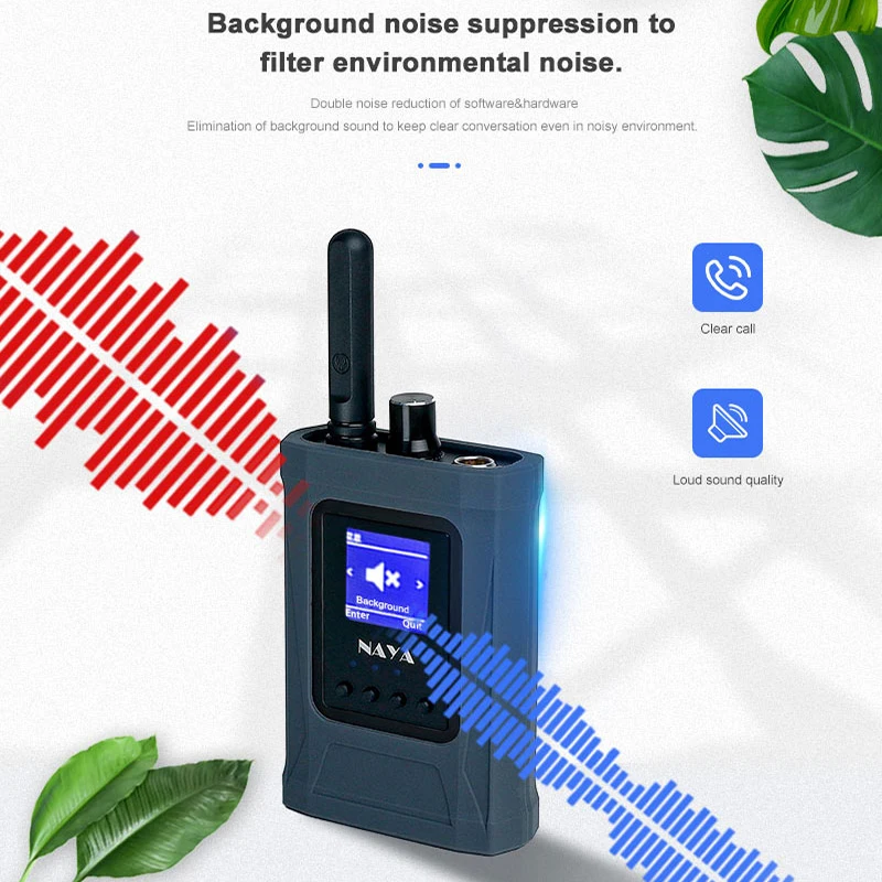 NAYA FDI-BS350 K1 K2 K3 نظام اتصال داخلي لاسلكي مجموعة اتصالات مزدوجة كاملة إعداد المشي مع ضوء رصيده