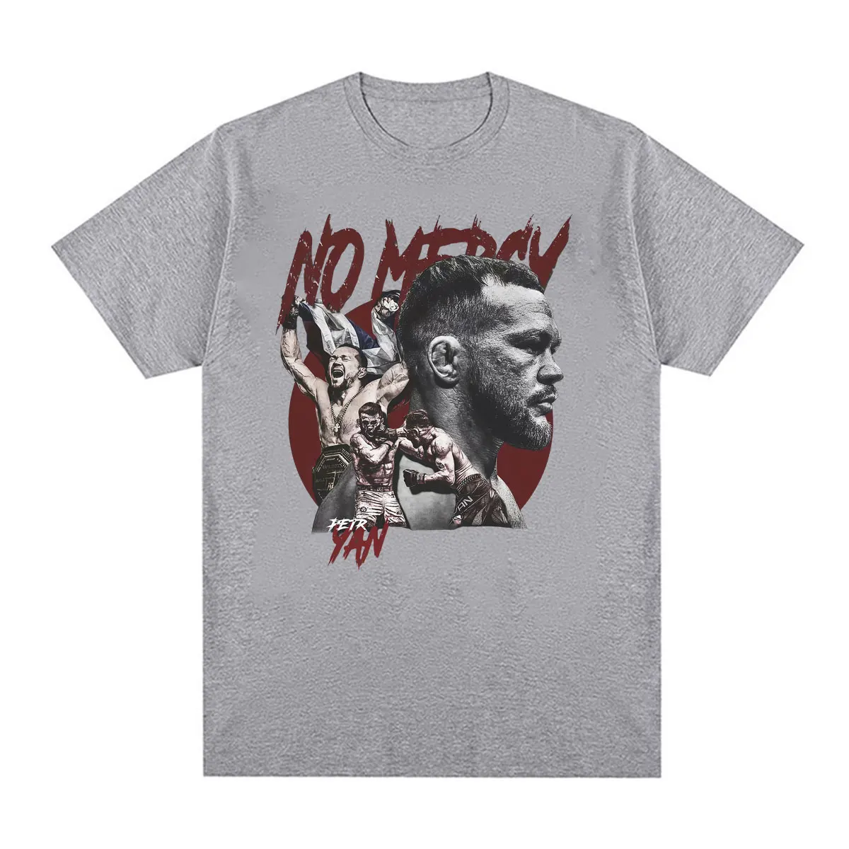 Petr Yan No Mercy Vintage Grafik-T-Shirts für Männer und Frauen, Harajuku Gothic Classic T-Shirts, Sommer-Tops, Baumwoll-T-Shirt, Streetwear – Detail 5