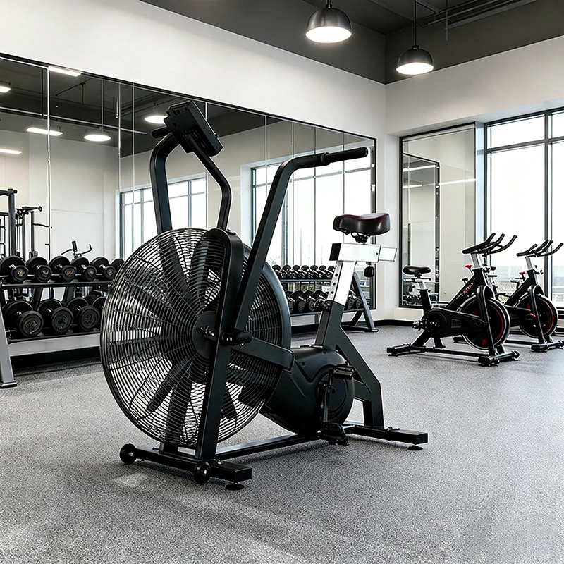 Commercial Use Multifunctional Upright Exercise Bike Air Bike Cross Trainer With Chain Drive For Home And Office Gym Equipment