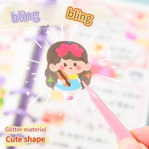 Kawaii stickers for beautiful aesthetic aesthetic aesthetic station Decoration art supplies adhesives for scrapbooking lot Korean paper table 10 Main Sales Stickers Aesthetic - №7