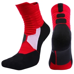 Outdoor High Men Quality New Sports Elite Basketball Socks Men Cycling Socks Compression Socks Cotton Towel Bottom Men's socks