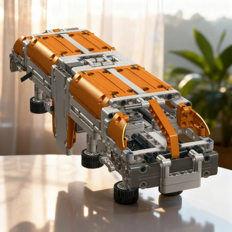 

5549 деталей MOC: Техническая модель монорейла, конструктор, рождественский подарок, игрушка, креативная идея для самостоятельной сборки, детские игрушки, архитектура