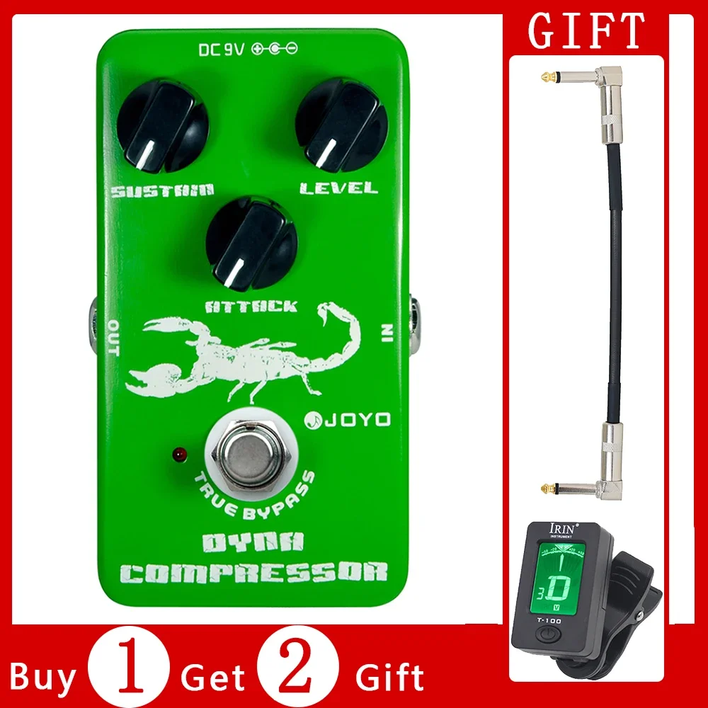 

JOYO JF-10 Dynamic Compressor Guitar Effects Pedal Re-Creation Classic Ross Compressor with Low Noise for Electric Guitar Bass