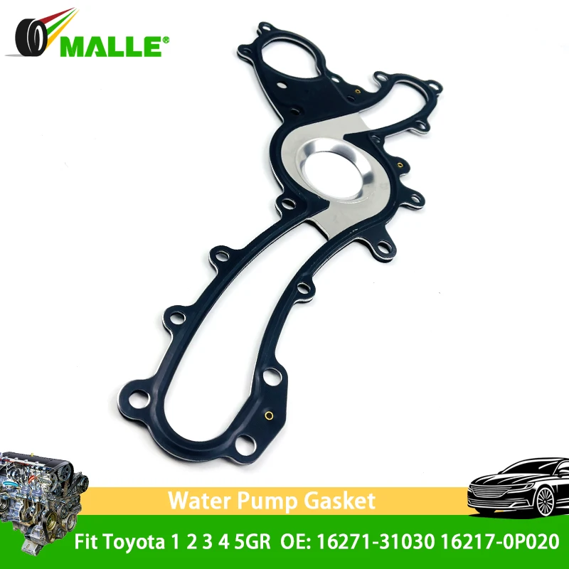 

Cooler Water Pump Gasket For Toyota Lexus Highlander Supra CENTURY Fit 1&2&3GR 4GR 5GR Engine Parts 16271-31030 16217-0P020