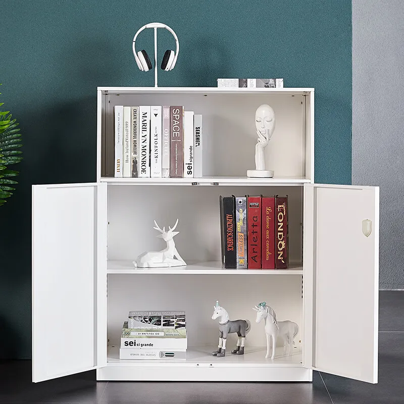 تفكيك وتجميع خزانة ملفات كلمة المرور، خزانة منخفضة، خزانة حديدية، قسم مكتب، خزانة جانبية على الحائط، أسود #3