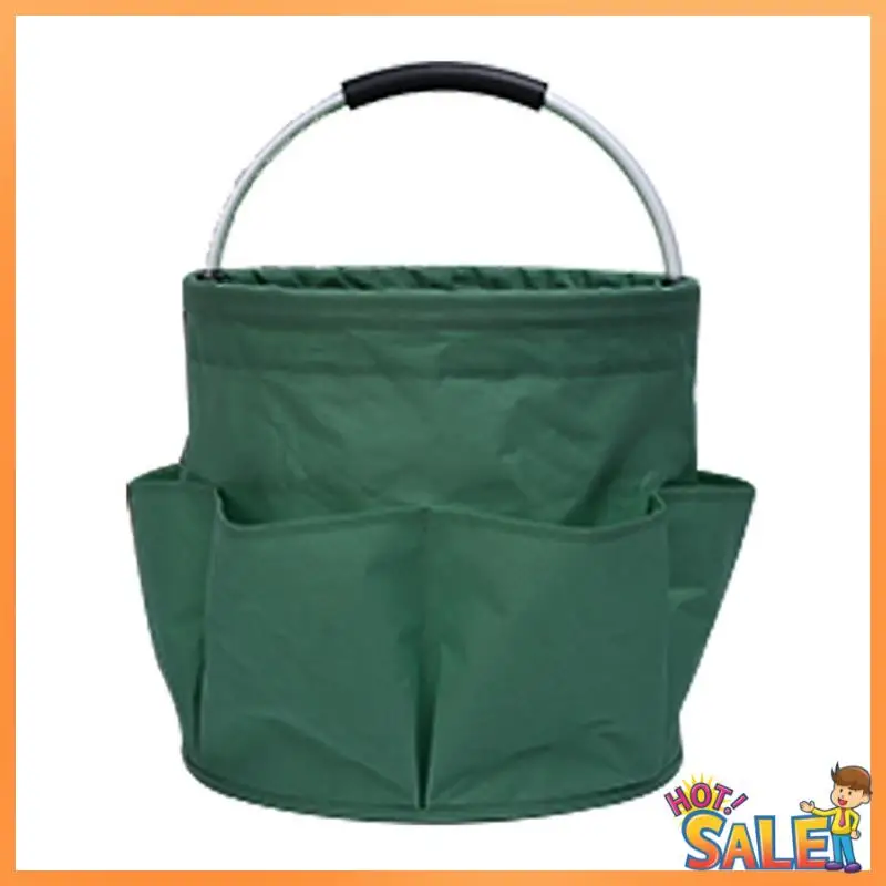 

AB68 Portable Storage Bag Portable Picnic Basket Outdoor Camping Garden Handle Picnic Green