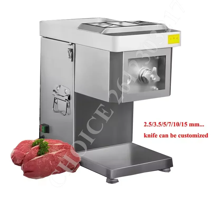 

Automatic Commercial Slicing Machine Fresh Meat Slicing Shredding Dicing Detachable Blade Electric Meat Cutting Machine