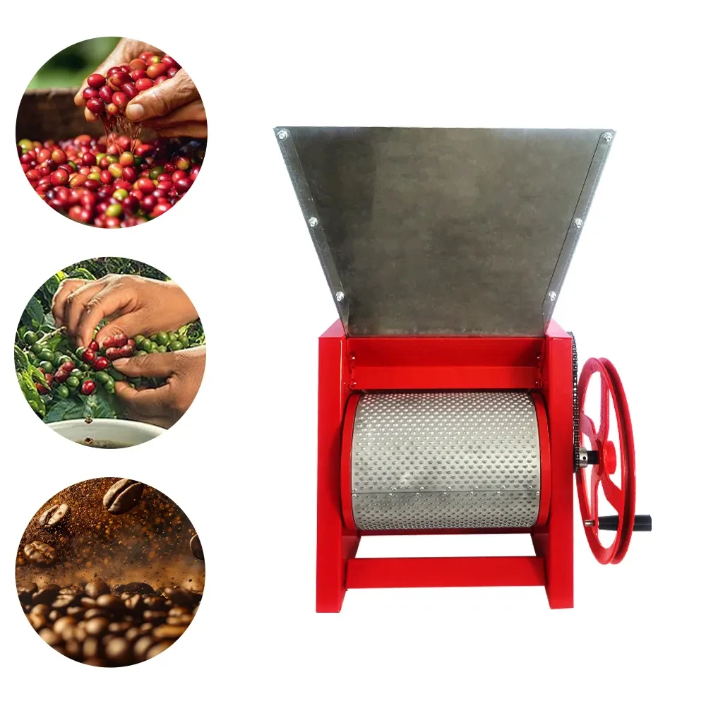High Efficiency Commercial Manual Fresh Coffee Bean Peeling Machine Peeling Machine