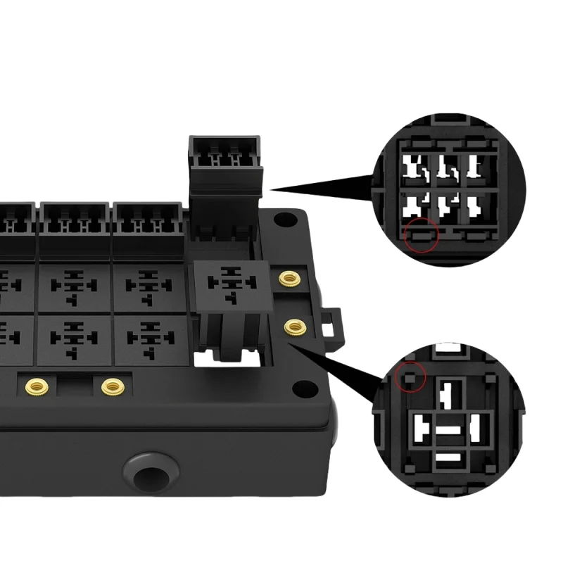 High Quality 10 Way Car Relay Box 12V Fuse Box 15 Way Blade Fuse Holder For Automotive Marine With Termianls