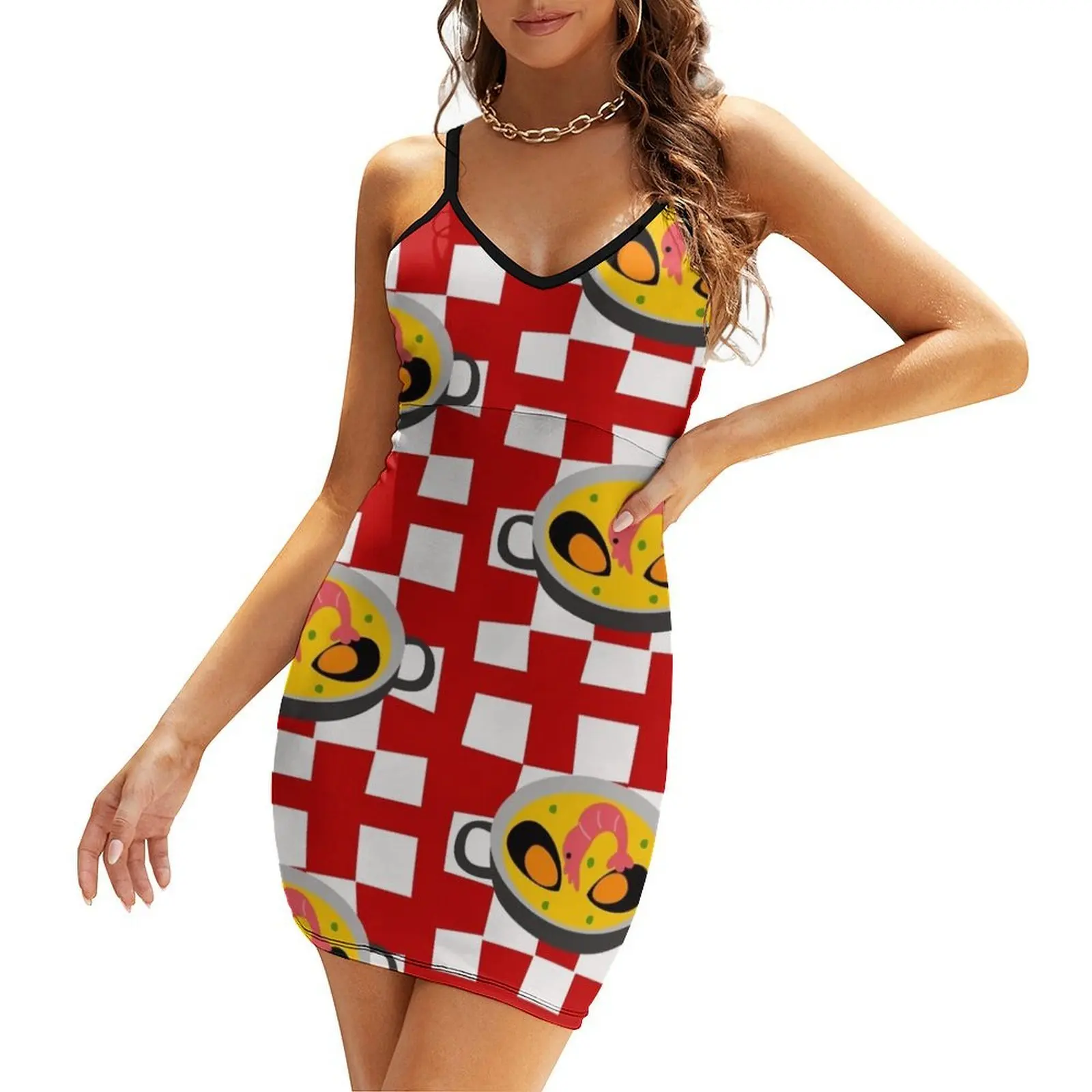 

Paella Sling Dress evening dress ladies womans clothing summer outfits for women 2025 Women's clothing