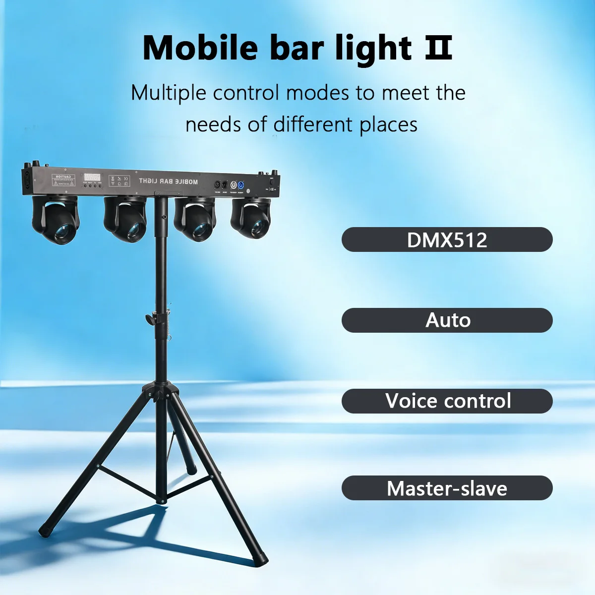 RGBW 4in1 LED Par Bar Stand Moving Head Light Portable Stage Lighting Night Club Disco DJ Party