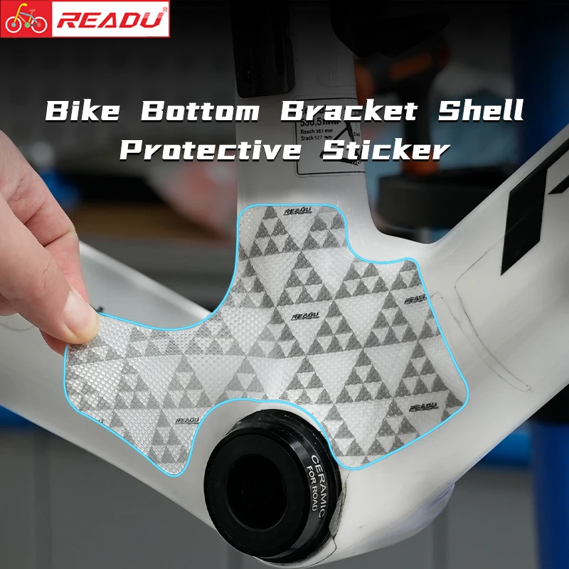 READU Bike Bottom Bracket Shell Protective Sticker 3M Bicycle Paster Scratch-Resistant Protector Bike Stickers Guards Bike Decal