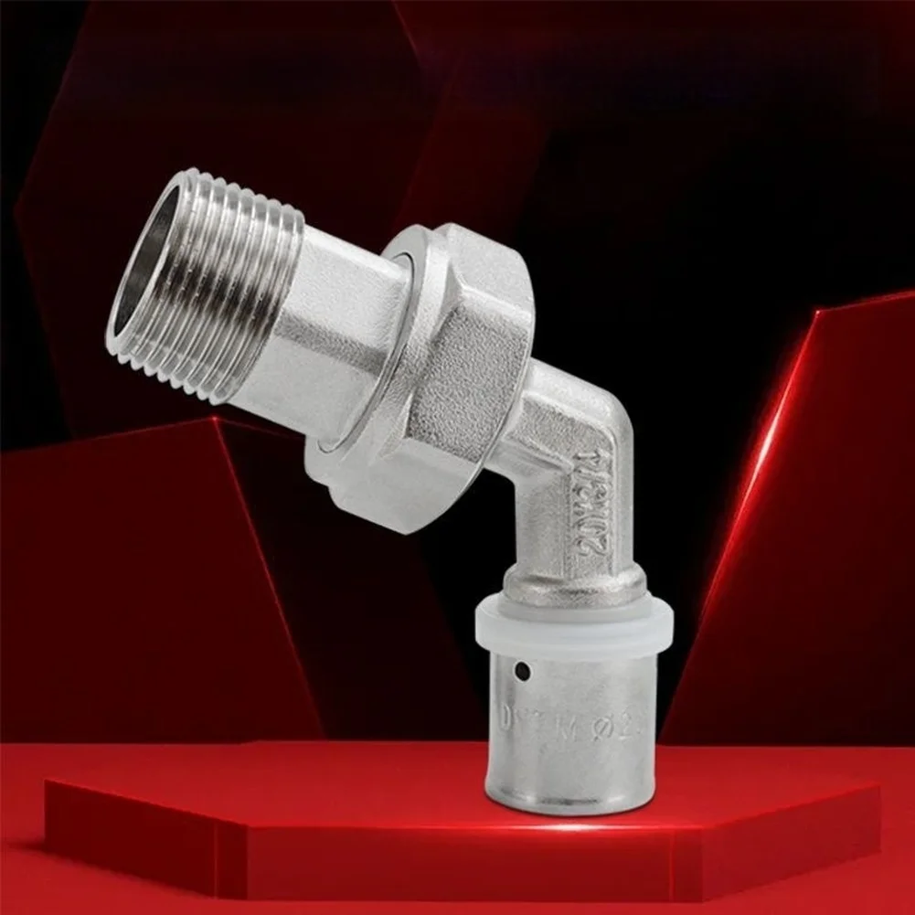 Brass 45 Degree Elbow Press Fitting for For pex and Aluminum Pipe G3/4 Male Thread End with Space Efficient 45 Degree Bend