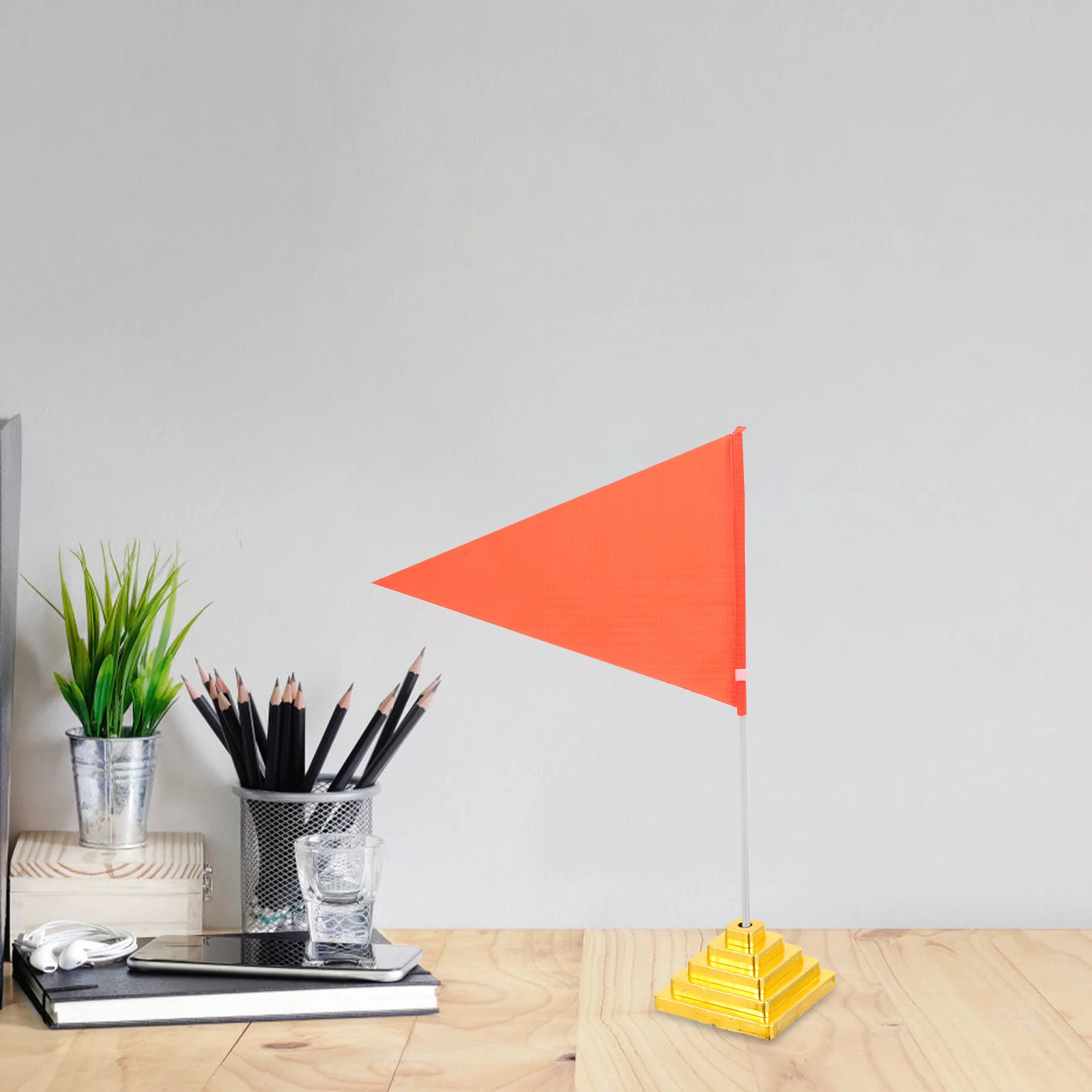 

30pcs Desktop Flag Holders Plastic Flagpole Bases For Office Meeting Tabletop Display Stand Square Flag Support Base