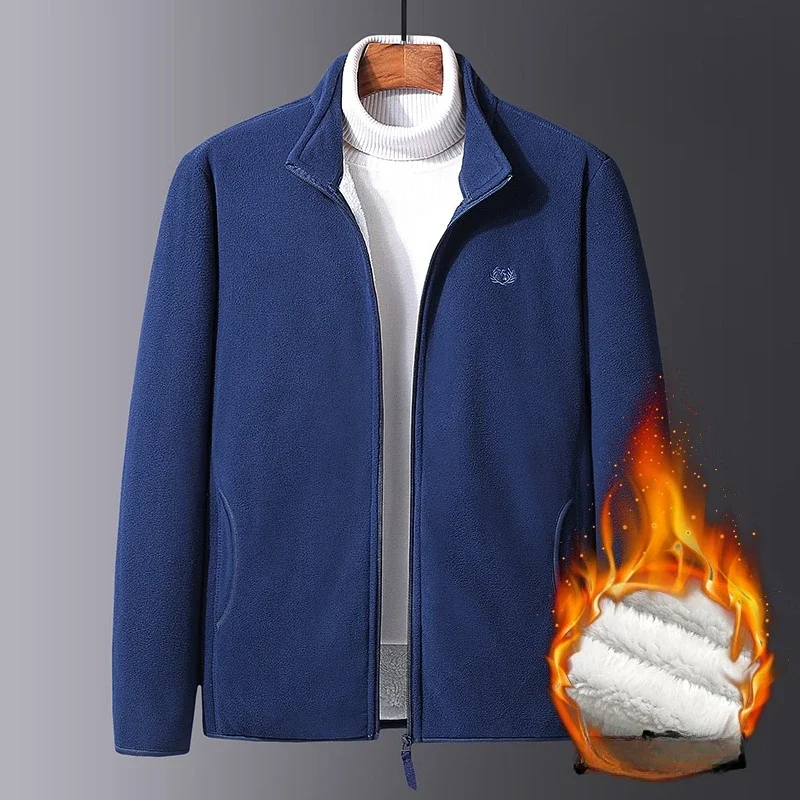 

Верхняя одежда, ветровка, термоспортивная мужская туристическая горная плюшевая толстая куртка, флисовая толстая теплая мужская тактическая куртка из софтшелла