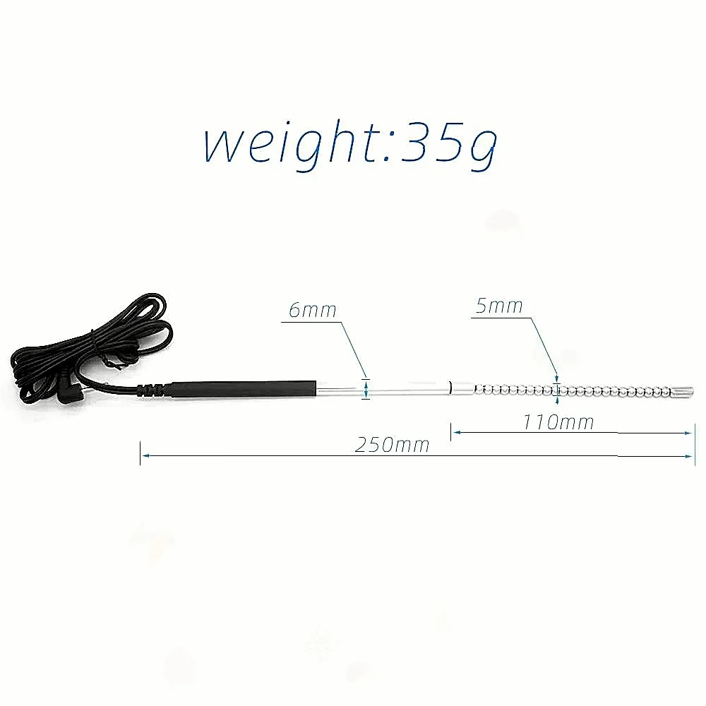 صدمة كهربائية معدنية ثنائية - الطنانة القطبية موسع مجرى البول الأجرام المقاوم للصدأ مجرى البول القضيب إدراج عنصر الجنس عاطفي للذكور #6