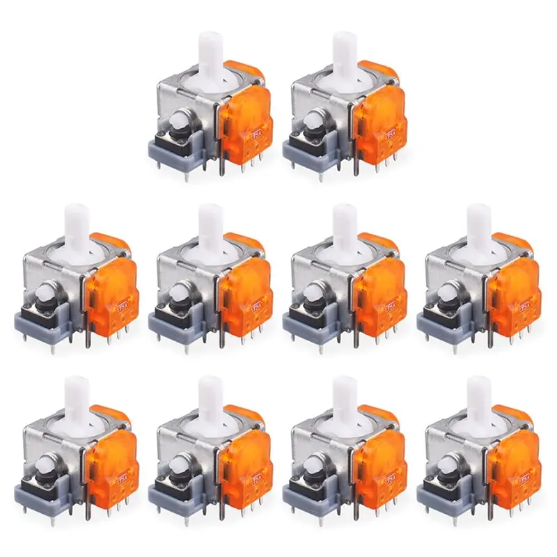 

ABKI - Аксессуары для джойстиков Switch Pro: 10 шт. сенсорных стиков TMR Hall-Effect с магнитным сопротивлением, предотвращающие дрифт