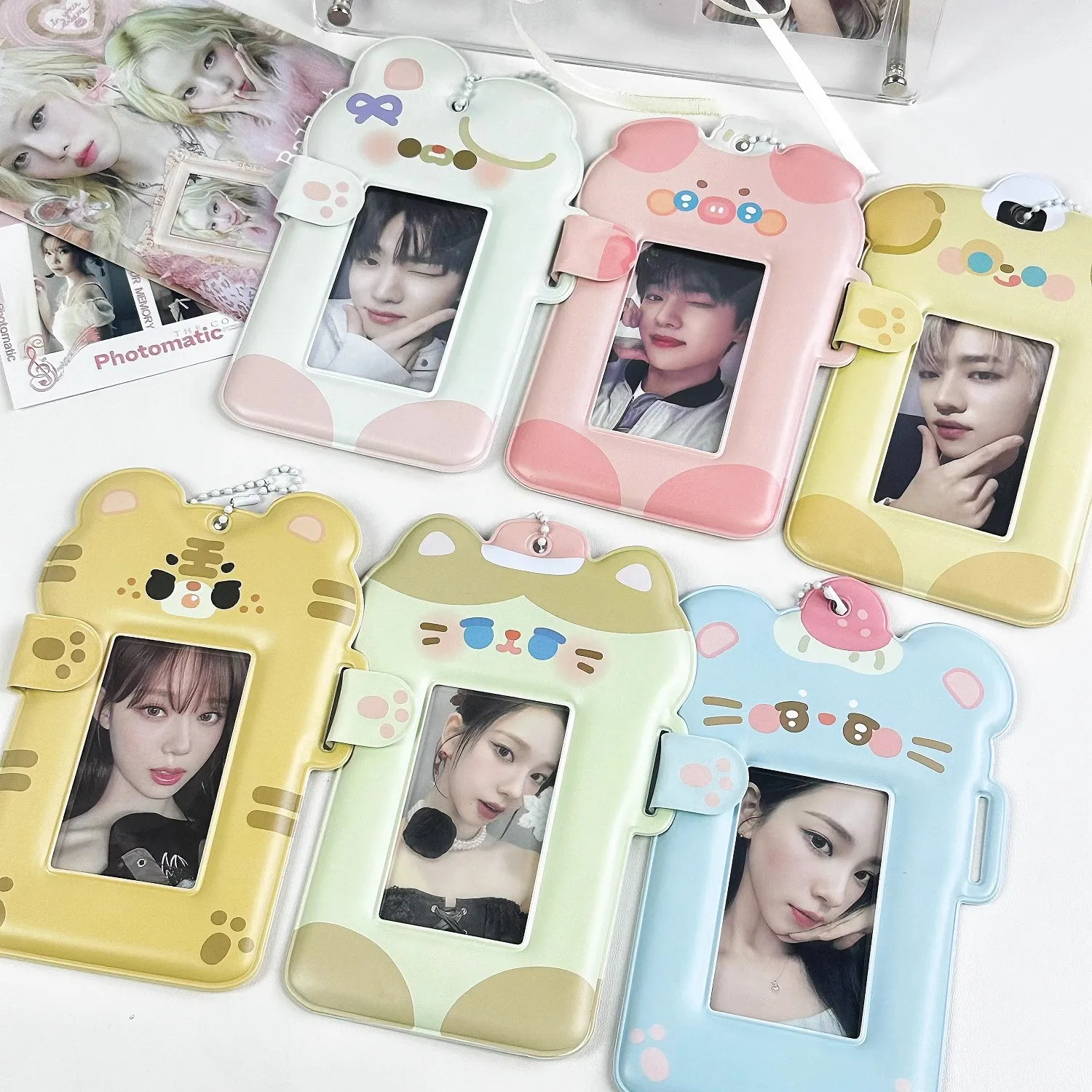 Card sleeve 3 inch fan card display storage cute protective sleeve