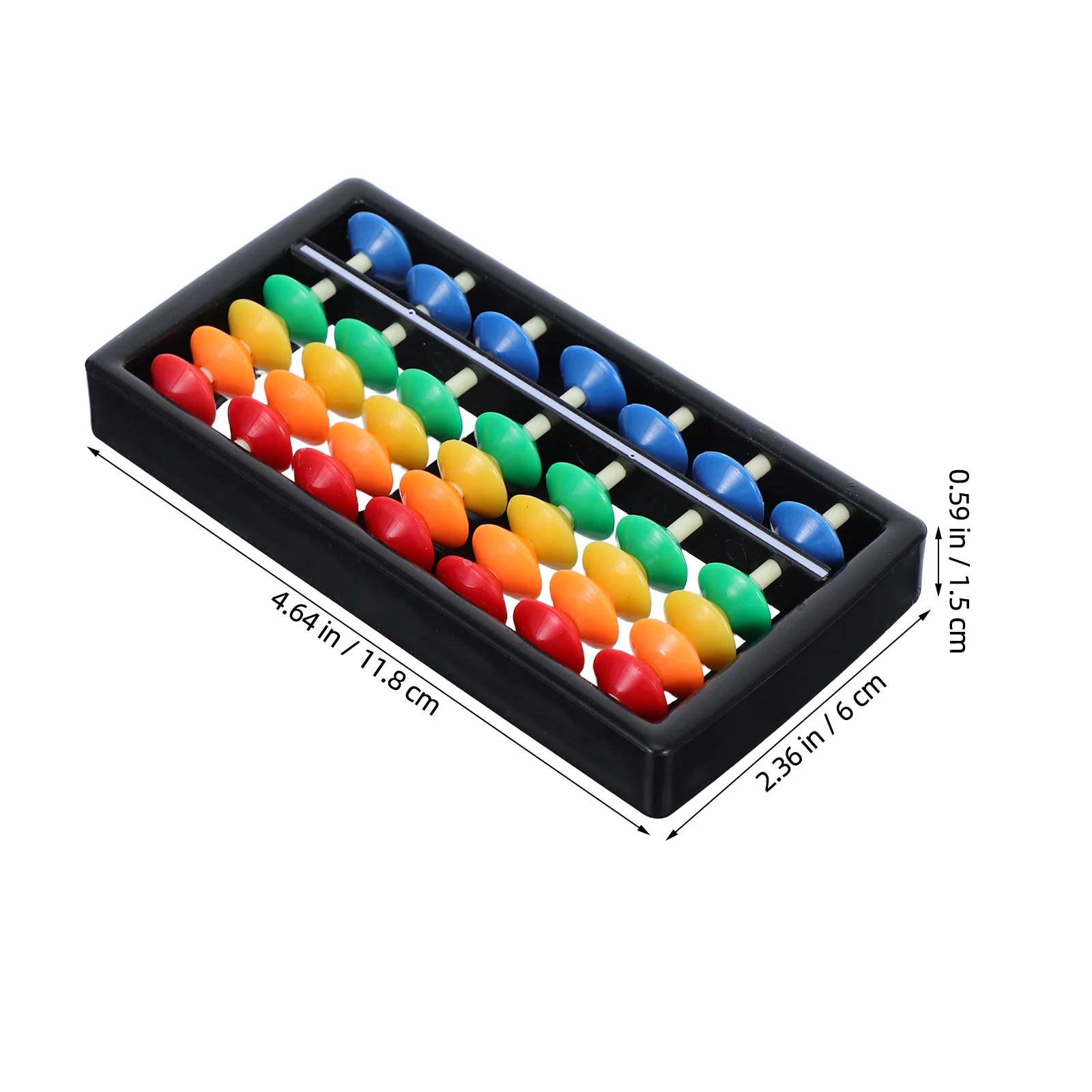 ลูกคิดหลากสี 2 ชิ้น สำหรับการเรียนรู้คณิตศาสตร์ เครื่องมือการศึกษาสำหรับเด็ก ฝึกนับเลข ช่วยพัฒนาสมองในวัยเริ่มต้น