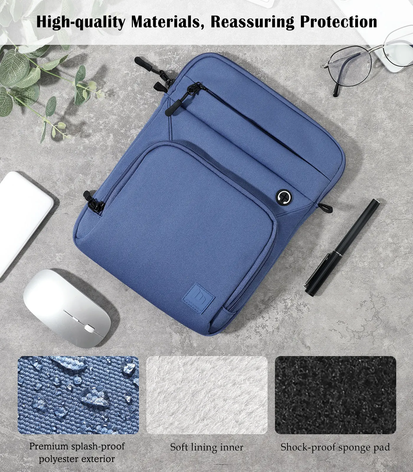 Imagem -06 - Bolsa de Manga Tablet para Ipad Air Ipad Air 10.9ipad 7th 10.2ipad 10th Gen 10.9ipad Pro 11galaxy s9 a8 s8 s6 109 2023 911