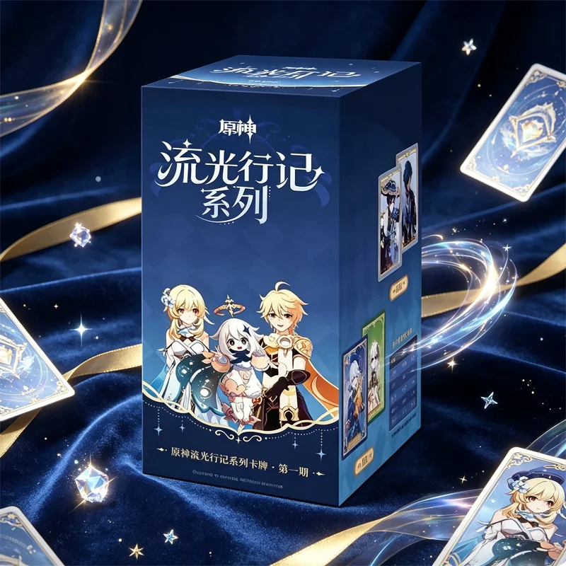 tarjetas-coleccionables-sorpresa-de-genshin-impact-serie-glowing-journey-primera-edicion-articulos-de-anime-del-juego-con-licencia-oficial