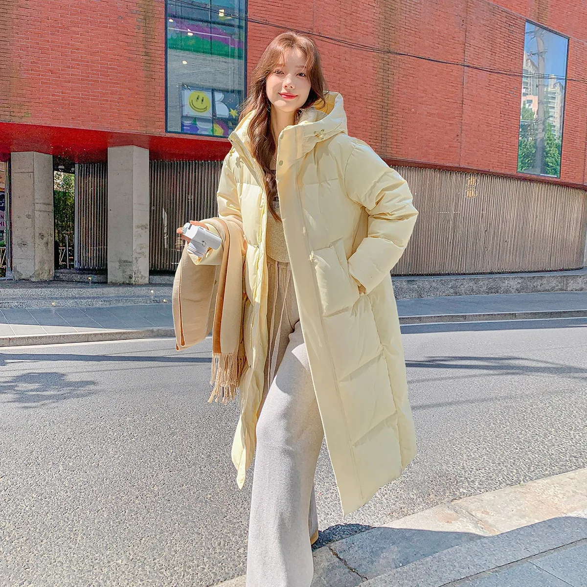 

Модное пуховое хлопковое пальто с капюшоном, зимняя женская куртка, пальто, длинные парки, толстые теплые куртки, ветрозащитное повседневное студенческое пальто