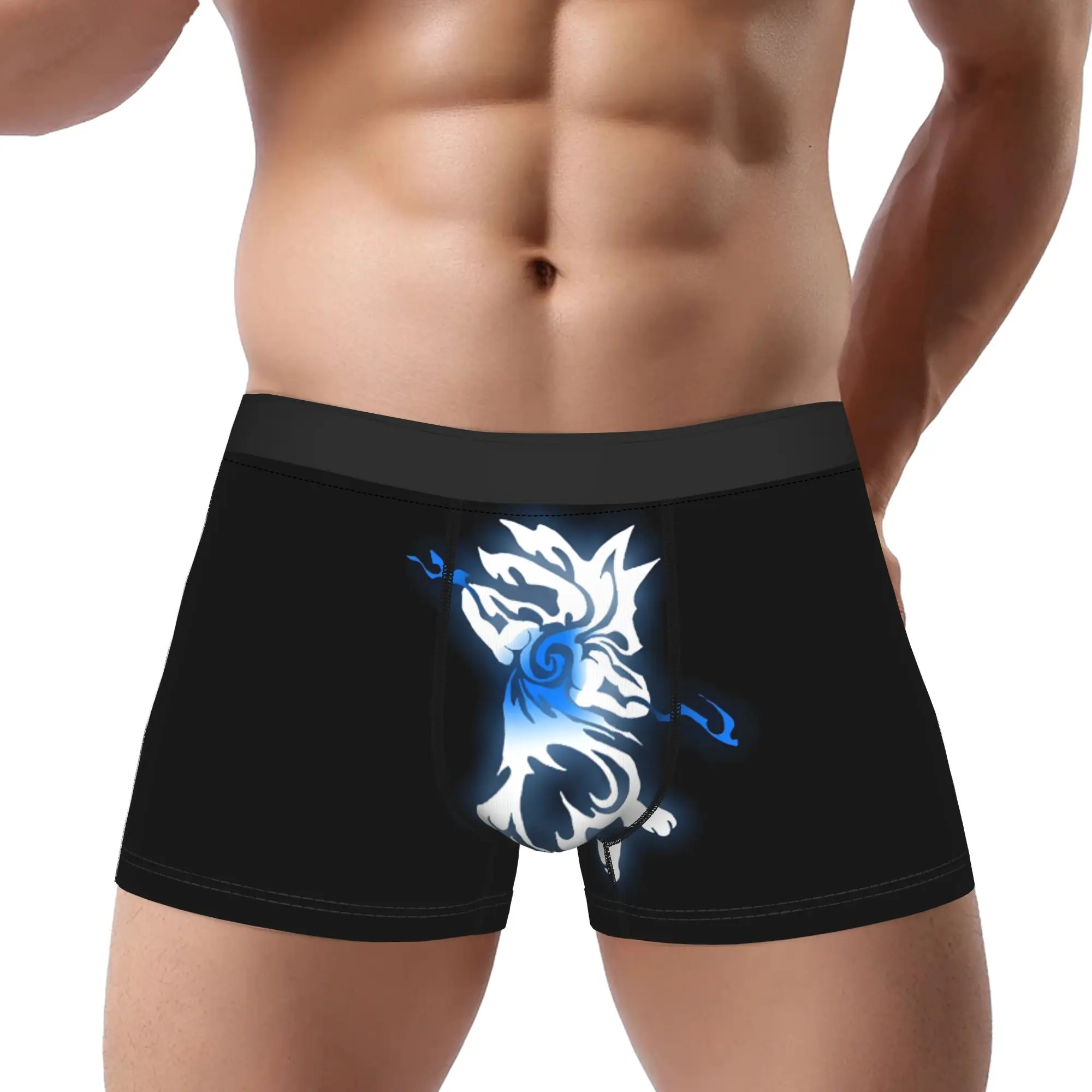 

adults 18 plus pokemon Broken Lucario boxers Underpants Homme Panties Men's Underwear Print Shorts Boxer Briefs