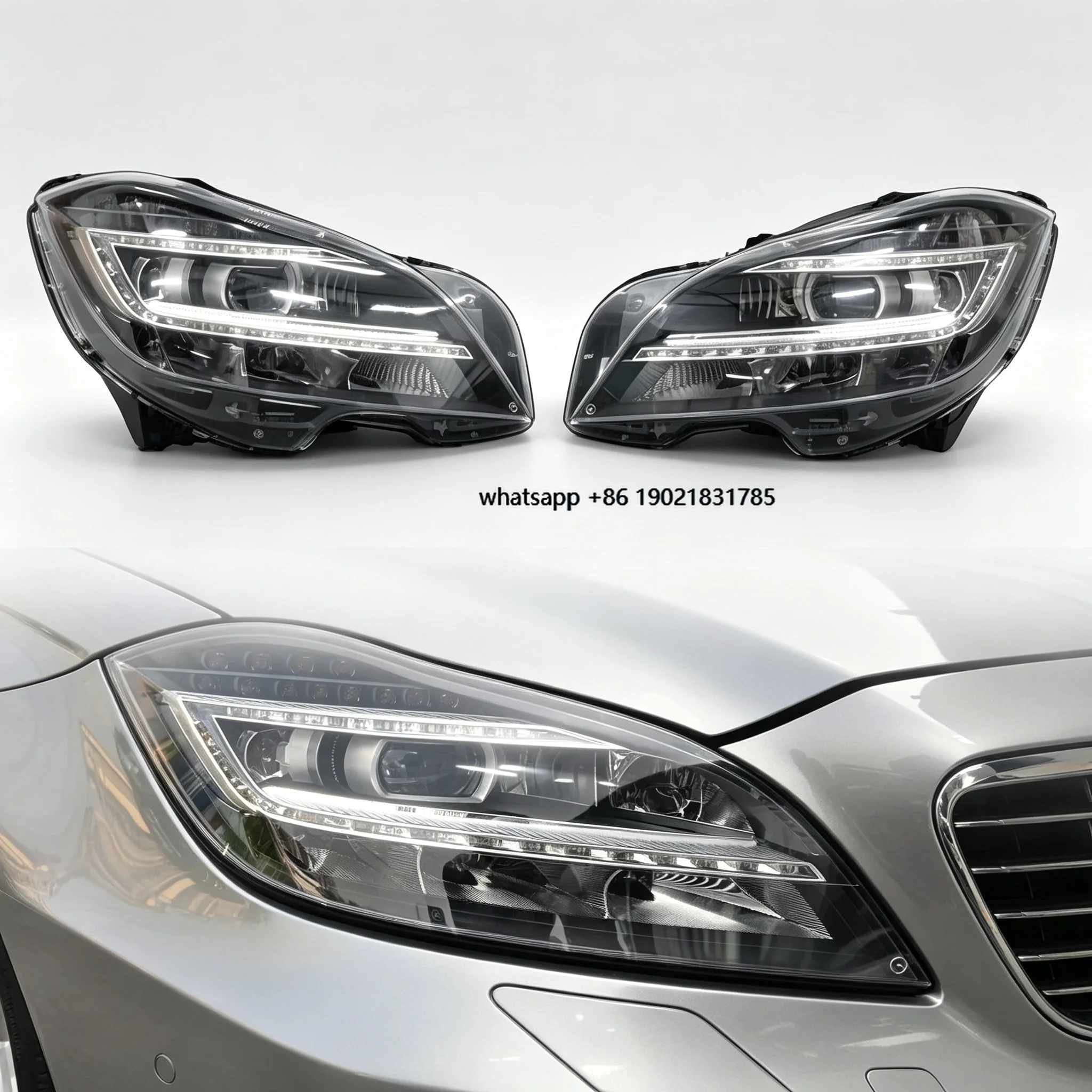 OEM High End C-Shape DRL LED Headlight Assembly For  CLS W218 CLS300 CLS350 CLS400 63 2012-15 Original Auto HeadLamp