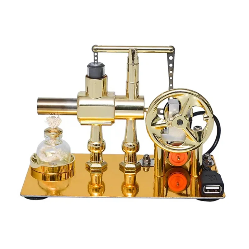 Top-Hot Air Single Cylinder Stirling Engine Generator Physics Popular Science Production Electricity Power Generator Model
