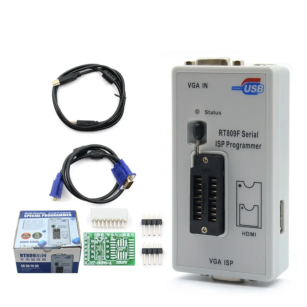 Adapted for RT809F Computer Main Board LCD TV Universal Intelligent USB Programmer Notebook BIOS Burner