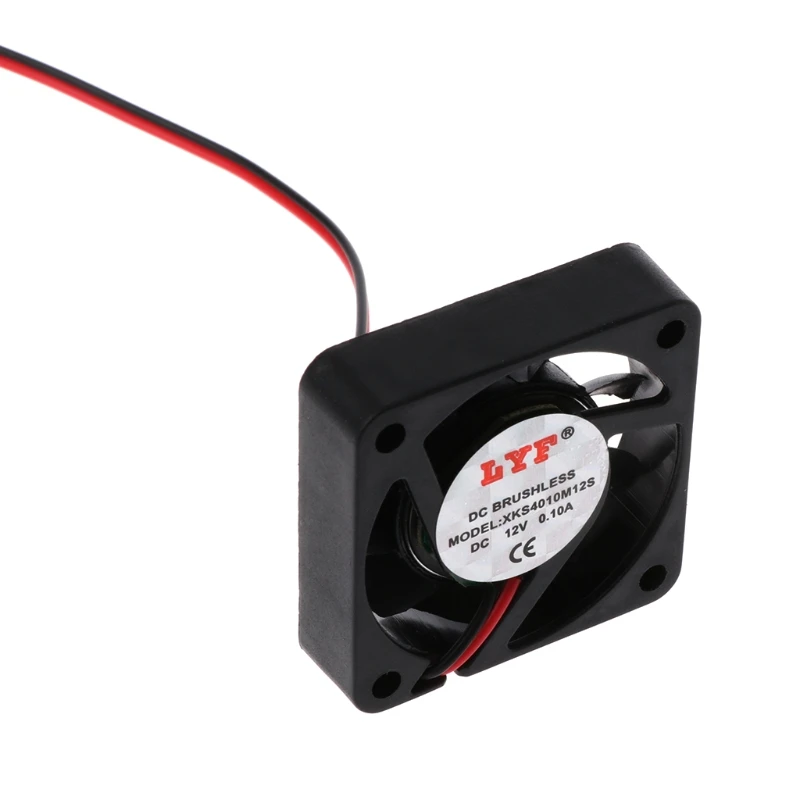 40mm×40mm×10mm for DC 12V 2-Pin 9 Cooler Brushless Mini Cooling Fan 4010