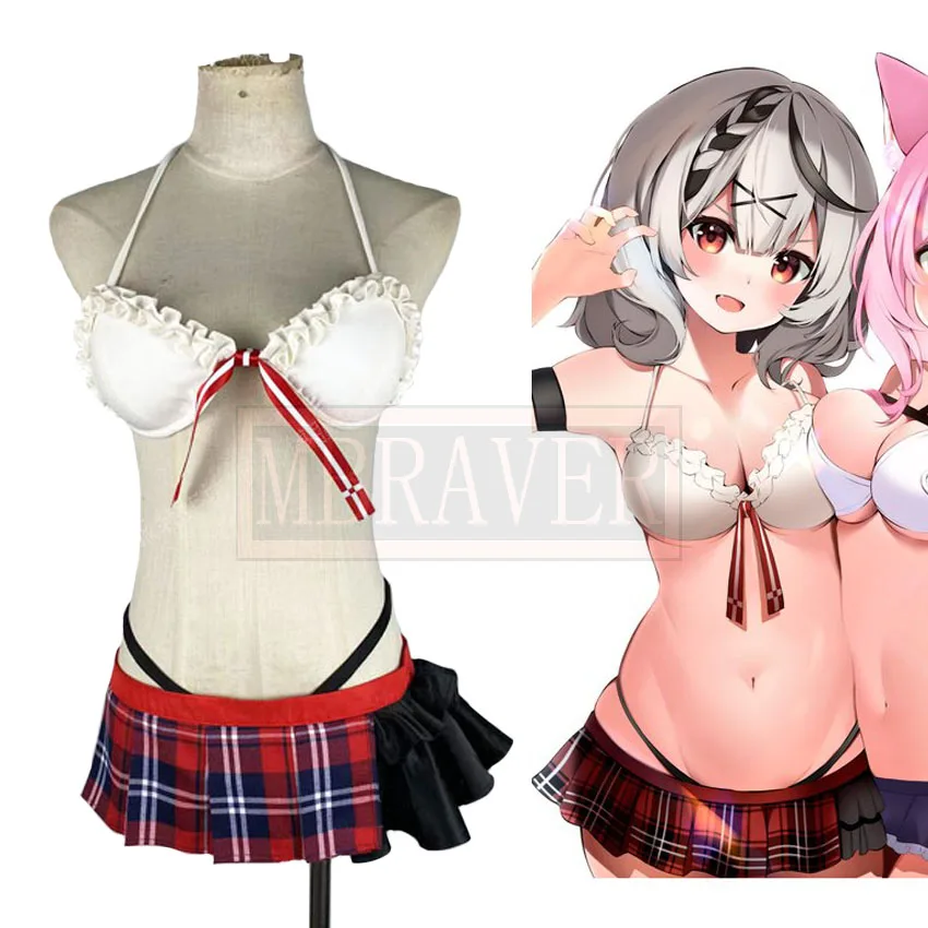 VTuber Hololive Sakamata Chloe Beach Sexy Swimsuit Cosplay Costume Uniform Christmas Halloween Custom Made Any Size