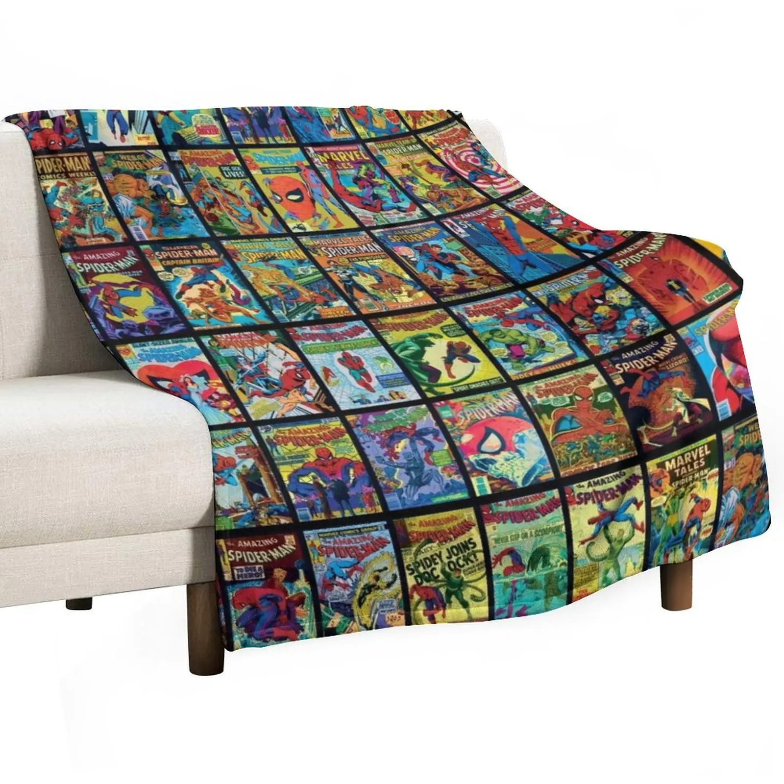 

Vintage Superhero Comic Book Collection Pattern 3 Throw Blanket sofa bed For Decorative Sofa Giant Sofa Shaggy Blankets